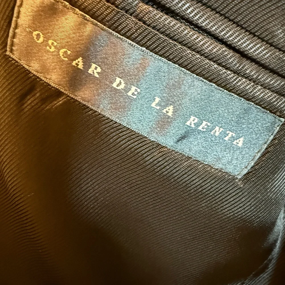 Oscar de la Renta Wool & Cashmere Blend Men’s Sport Coat Notched Lapels Size 42S